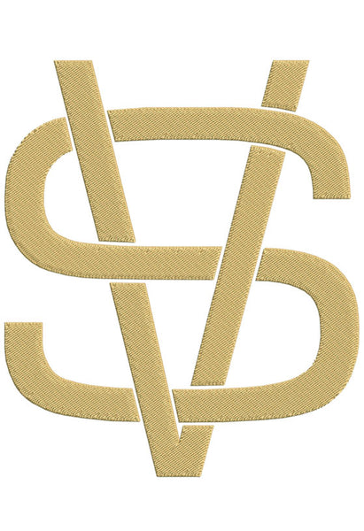 Ssv Monogram Monogram Block SV for Embroidery – Shuler Studio