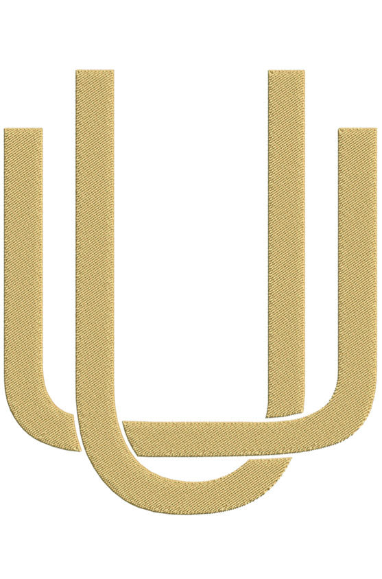 Monogram Block UU for Embroidery