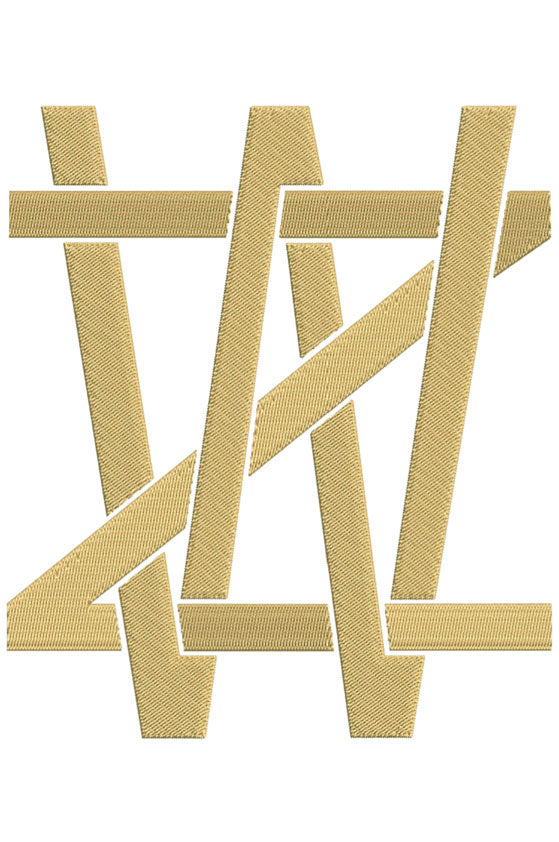 Monogram Block WZ for Embroidery