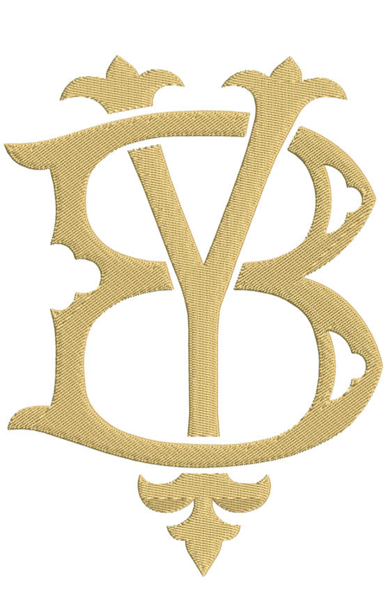 Monastick Lettering Y Letter Y for embroidery – Shuler Studio
