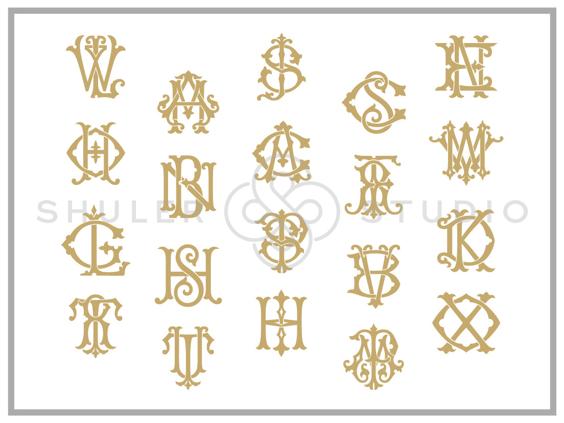 Monogram Chic Font for Embroidery