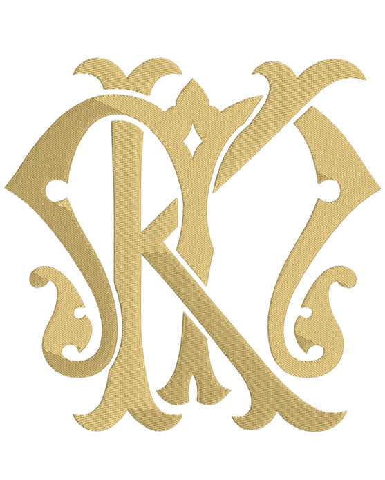 Monogram Chic KM for Embroidery