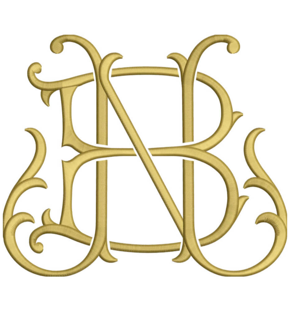 Monogram Couture BN for Embroidery