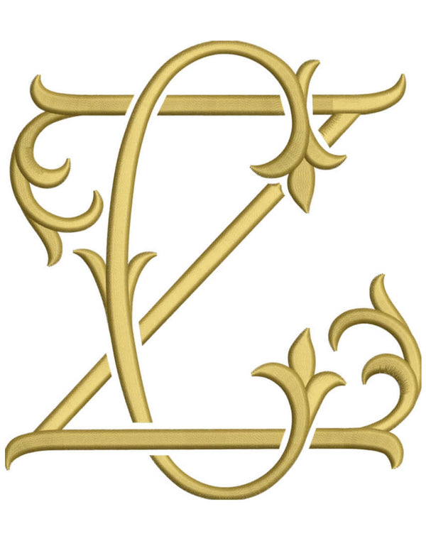 Letter Z for embroidery – Shuler Studio