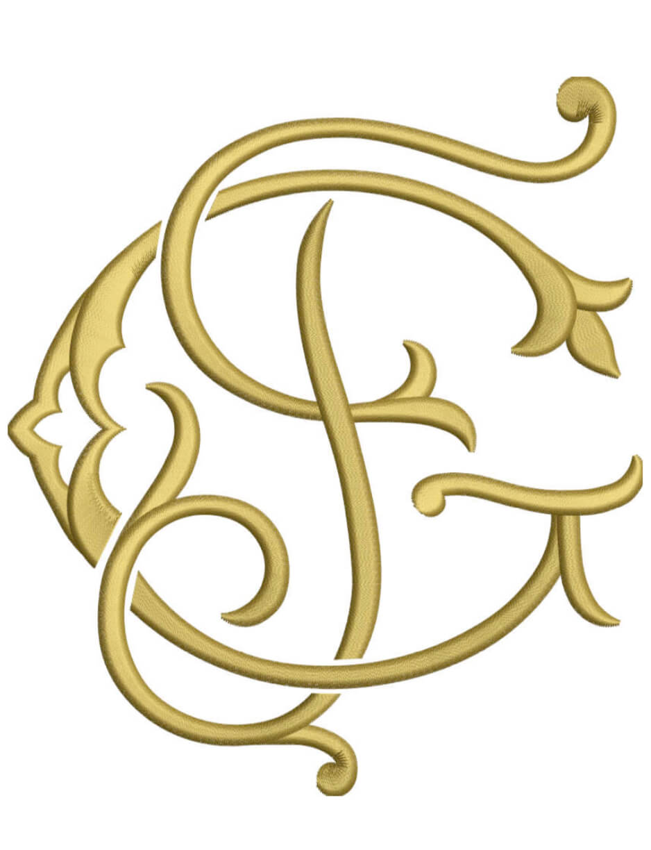 Shuler Monogram F Monogram Couture FG for Embroidery – Shuler Studio