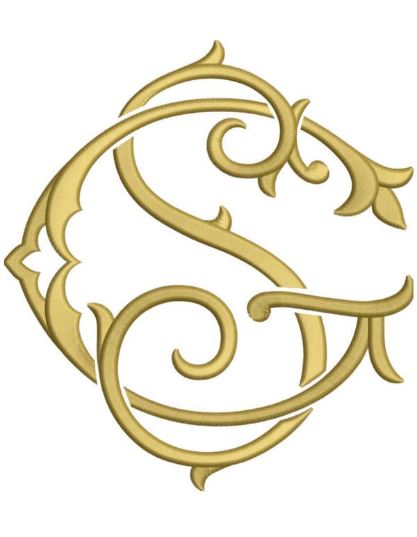 Letter S for embroidery – Shuler Studio
