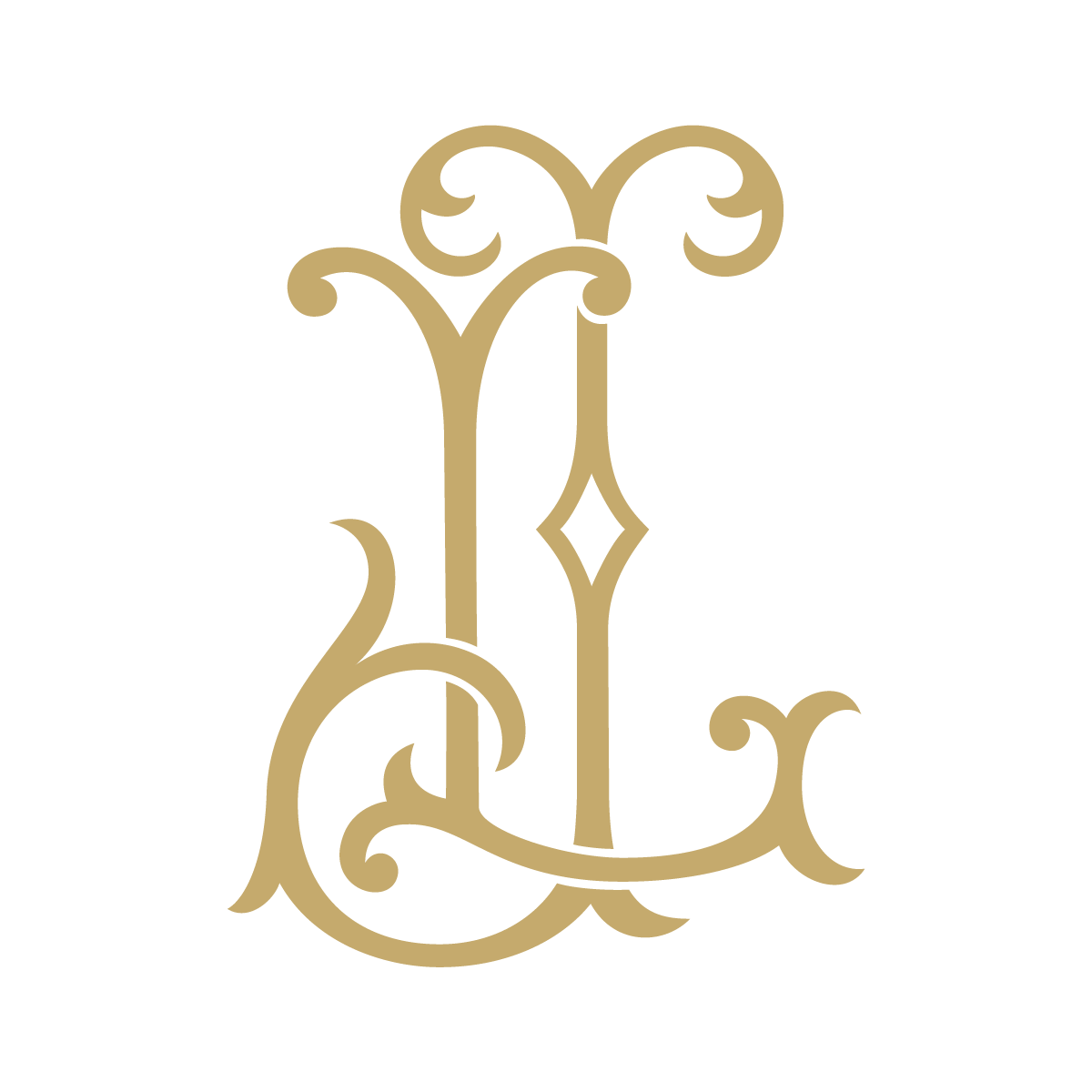L Monogram Gold Istanbul Monogram Design Als Poster Bei ArtboxONE