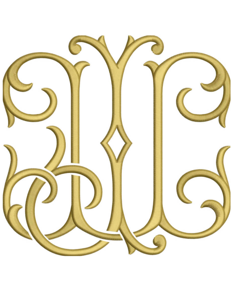 Monogram Couture JU for Embroidery