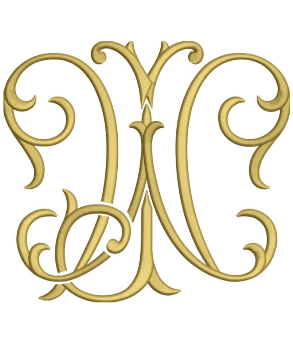 Monogram Couture JW for Embroidery