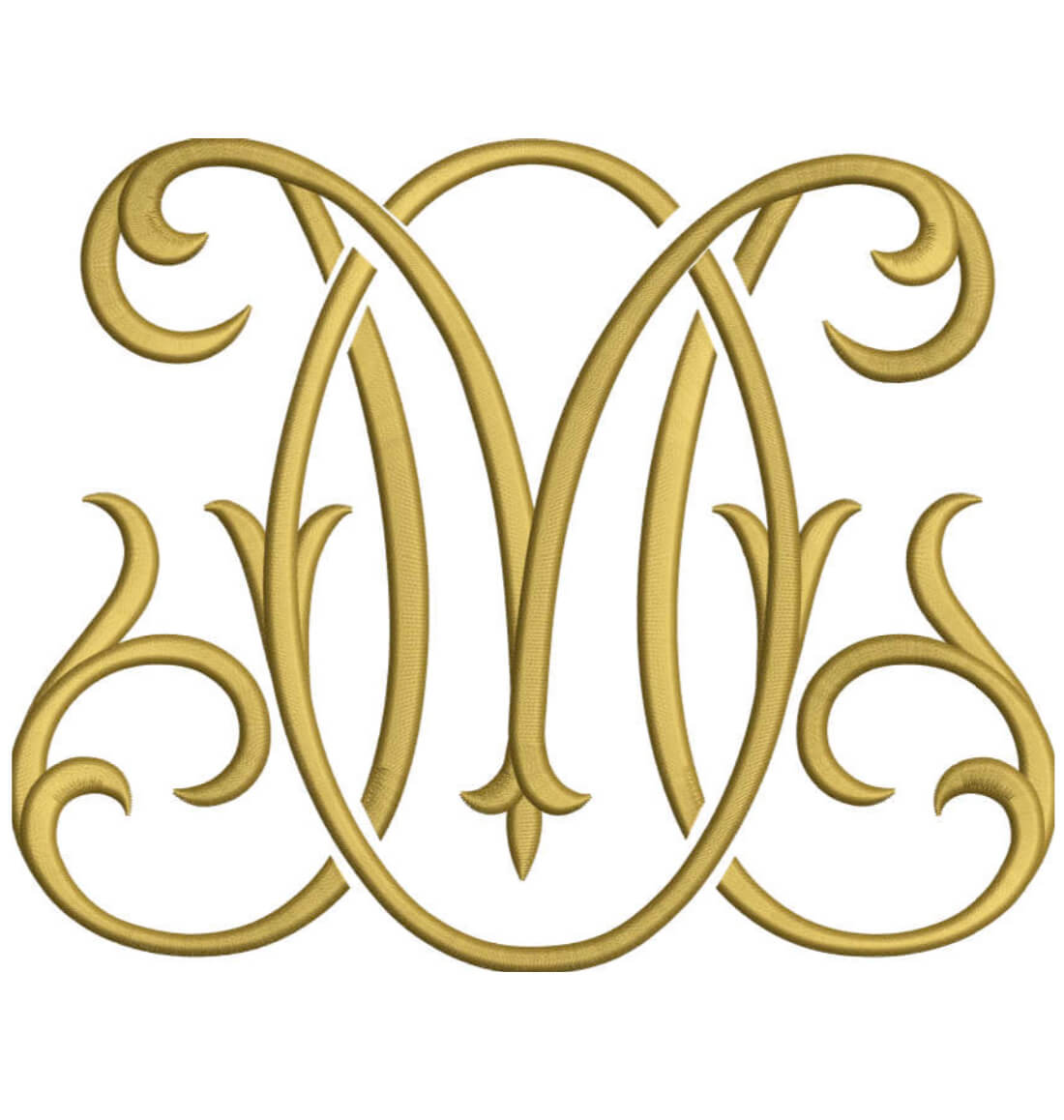 Monogram Couture MO for Embroidery