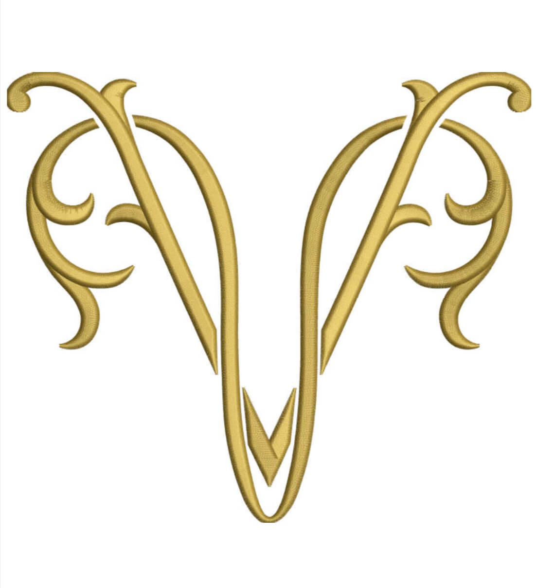 Monogram Couture VV for Embroidery