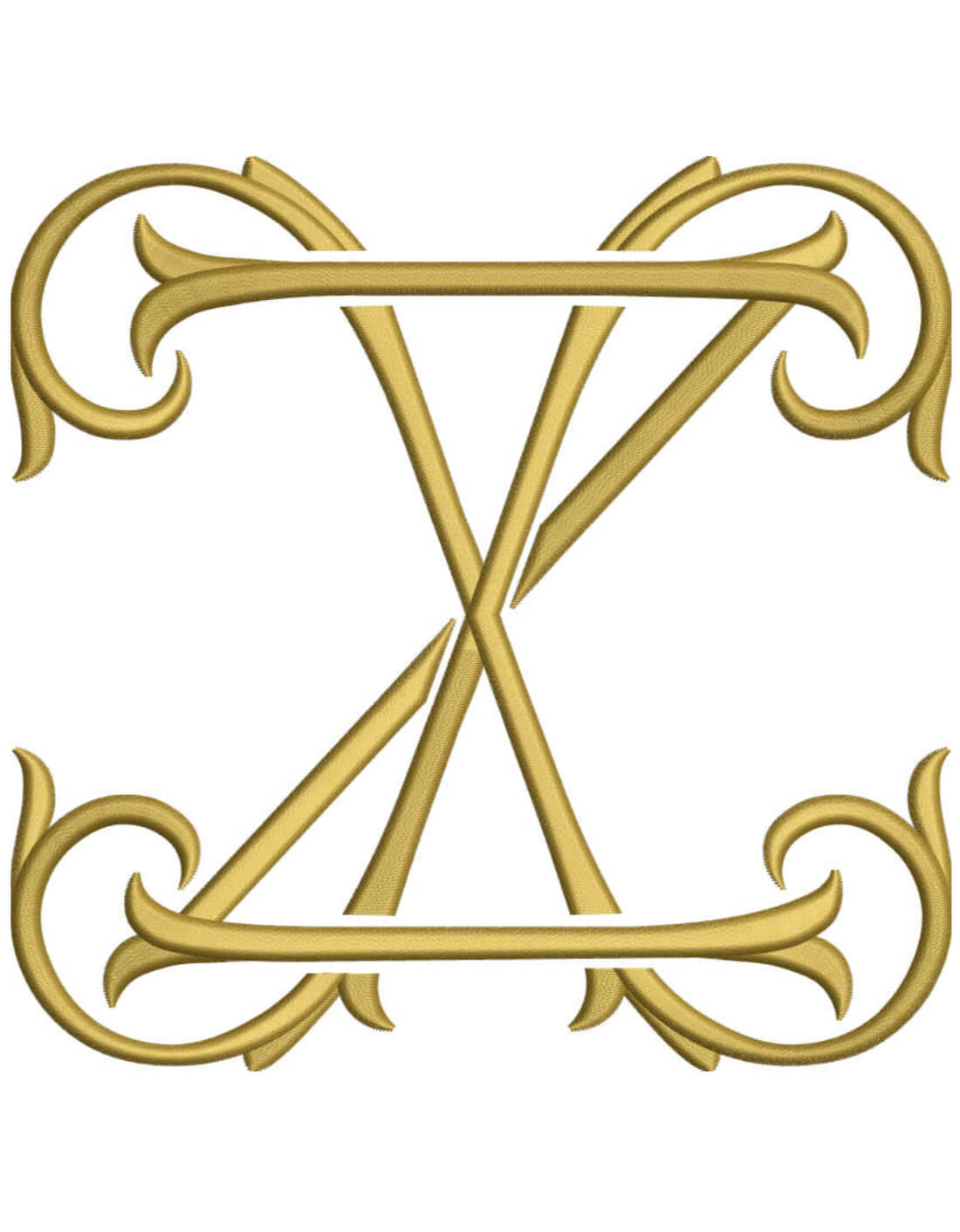 Monogram Couture XZ for Embroidery