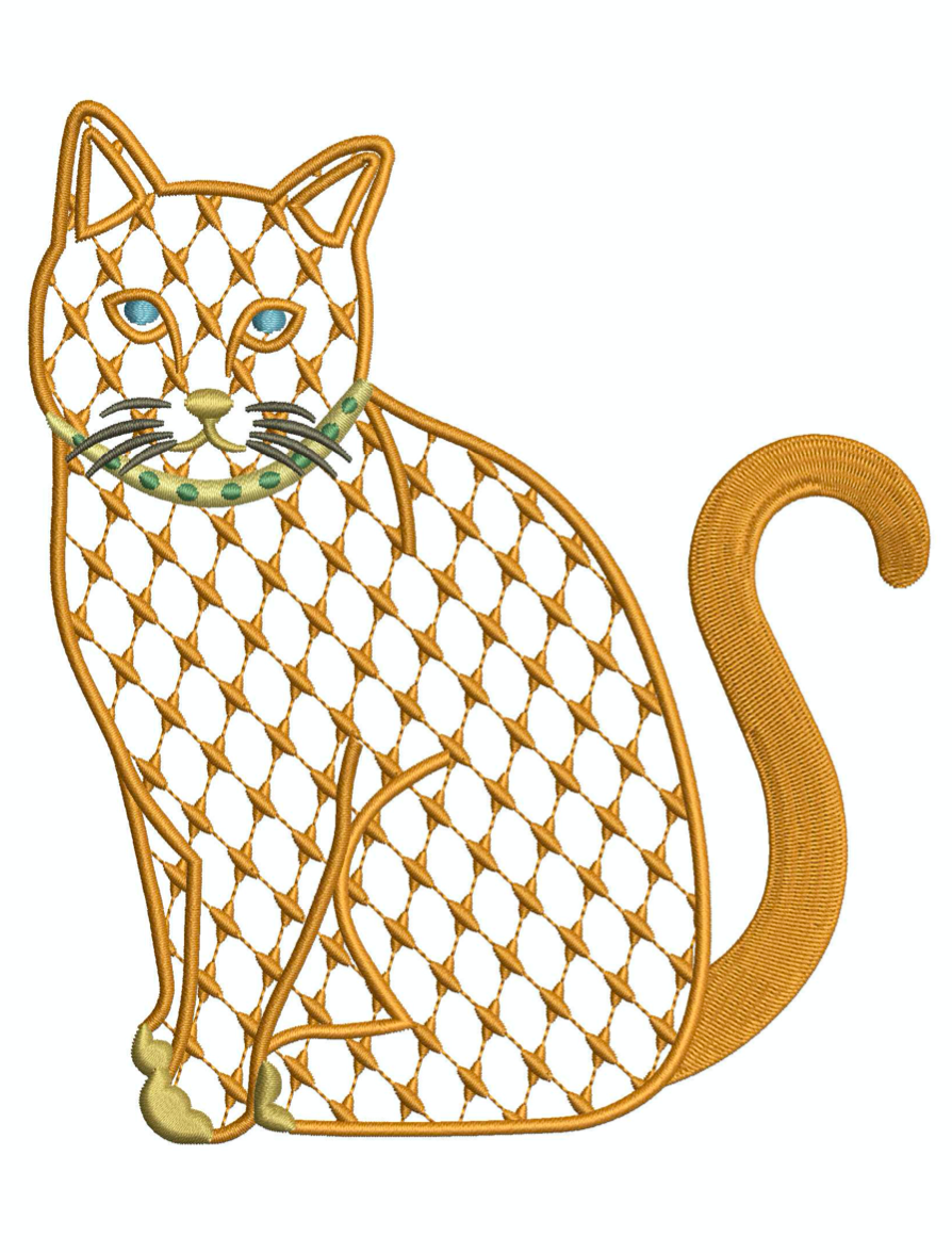 Chic Cat for Embroidery