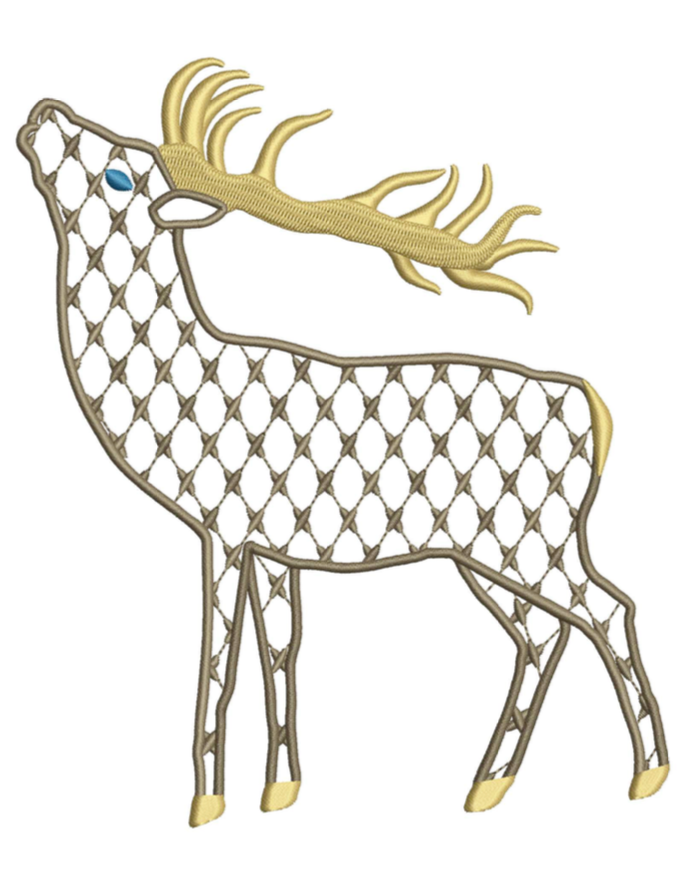 Chic Stag for Embroidery