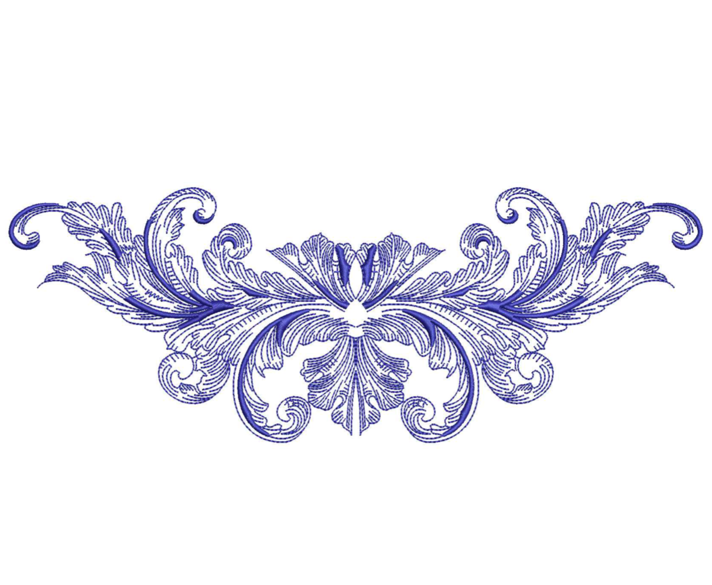 Blue Corner Scroll Clip Art