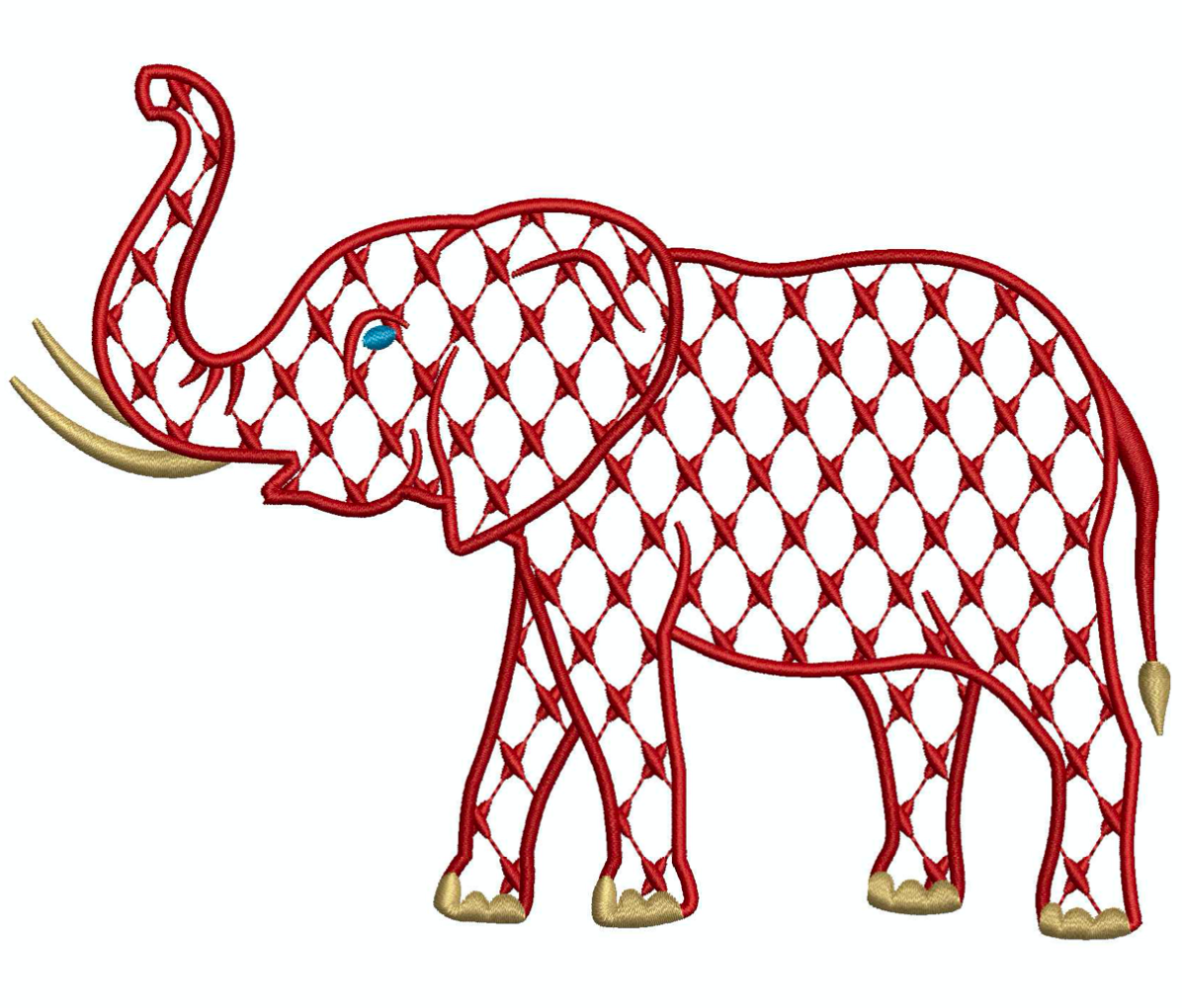 Chic Elephant II for Embroidery