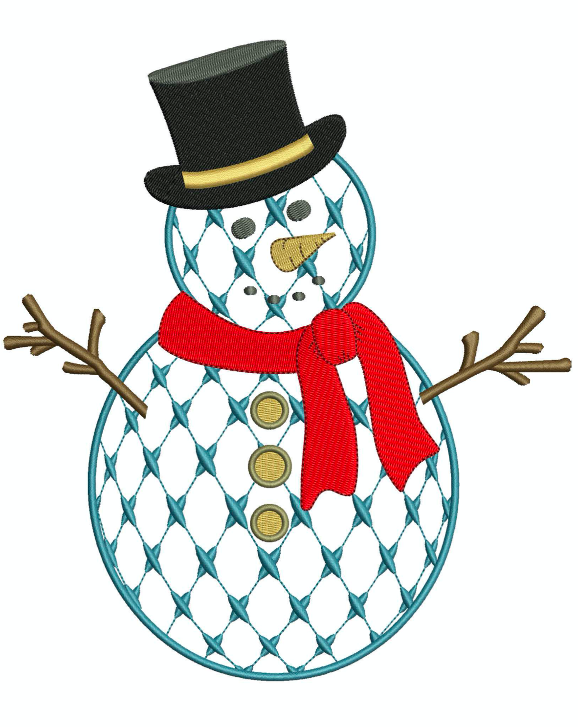 Chic Snowman for Embroidery