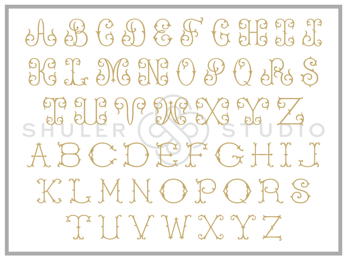 Free Interlocking Monogram Font