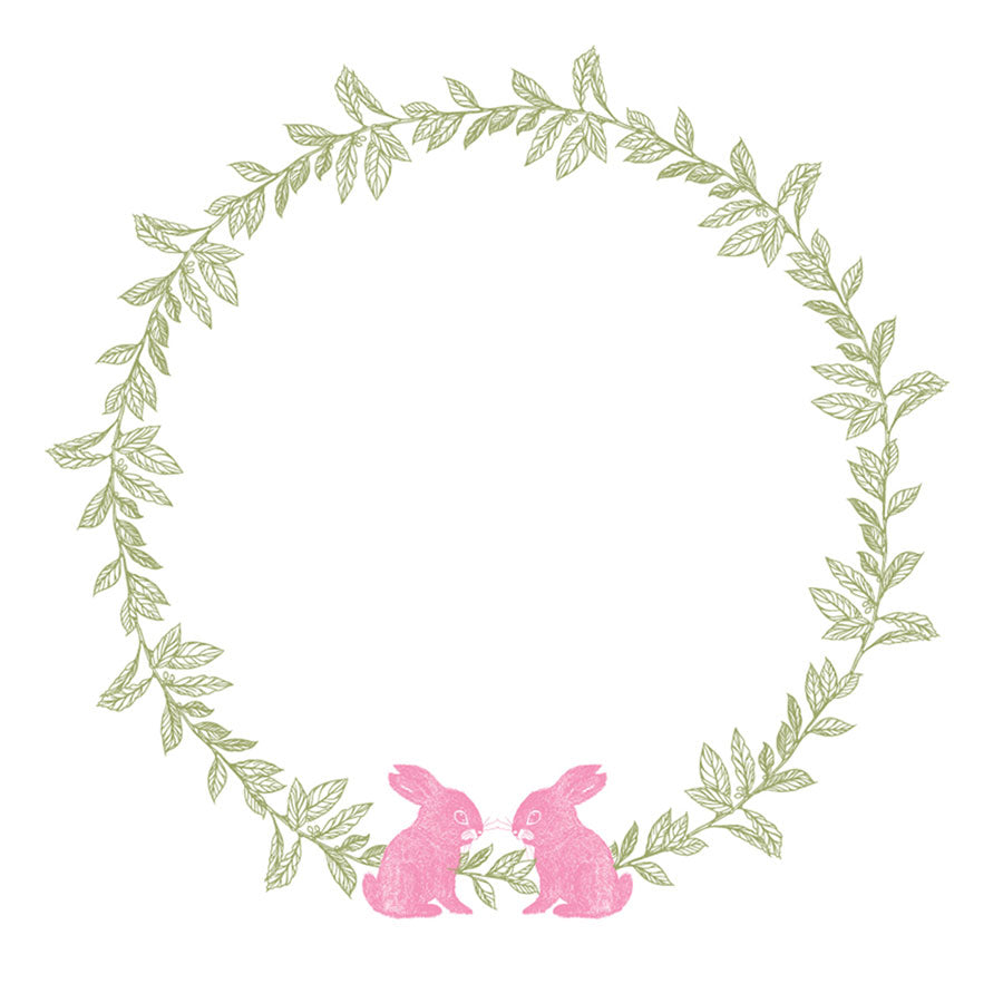 Sweet Bunnies Wreath for Embroidery