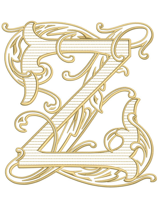 Z Letter Design Drawing