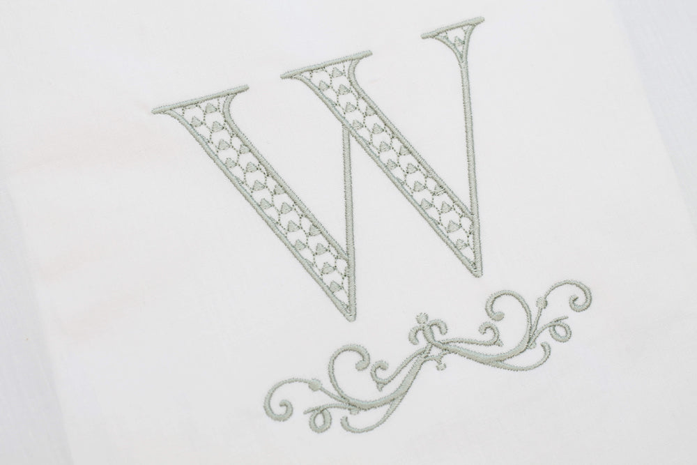 Single Adorn Serif Font for Embroidery